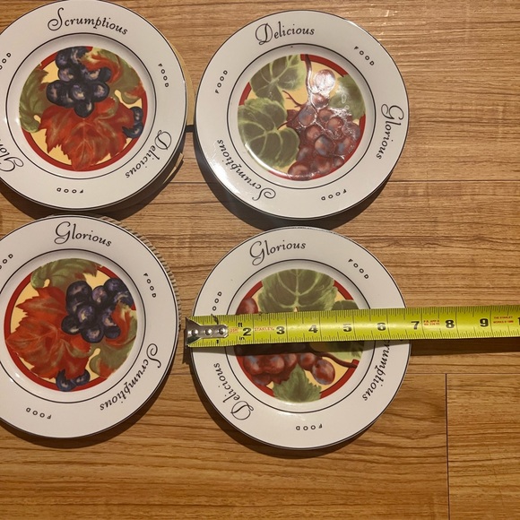 4pc The Monkey and the Peddler 6.5'' Dessert Plates Vendange - Picture 9 of 10